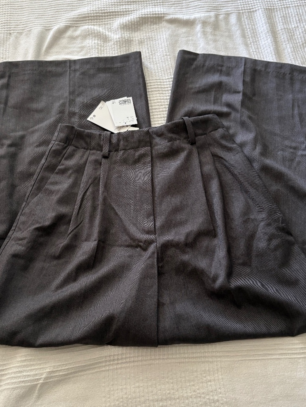 NWT H&M Grey Wide Leg Pants - 4